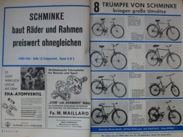 "Radmarkt - Fachzeitschrift der Zweiradwirtschaft" Zweirad-Zeitschrift 1964 (6582)